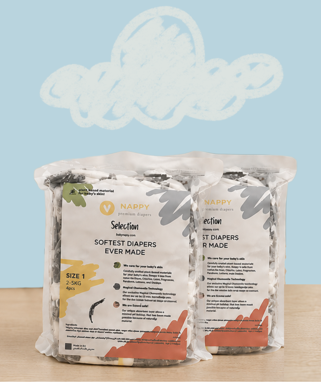 Nappy Diaper Trial Packs | Size 1