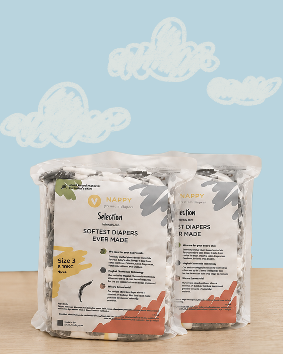 Nappy Premium Diapers | Sample Packs